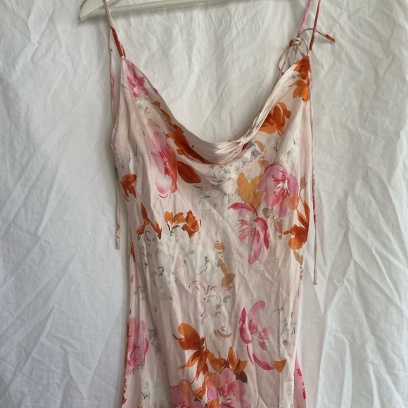 Zara Floral Safia Silk Slip Dress Size Small NEW - Picture 6 of 12